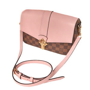 Louis Vuitton Clapton Canvas Bag Pink Ebene Brown Crossbody